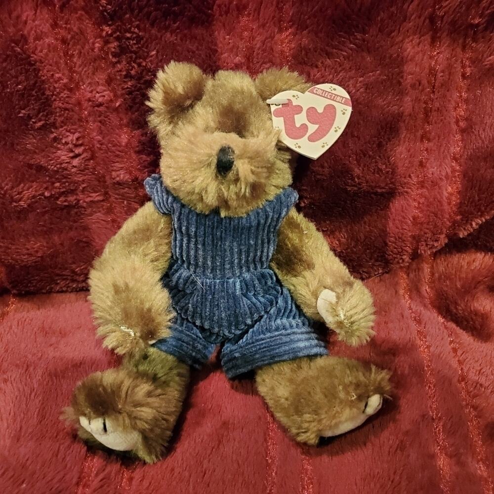 Ty Attic Treasure - CHRISTOPHER the Bear Plush Beanie Babies